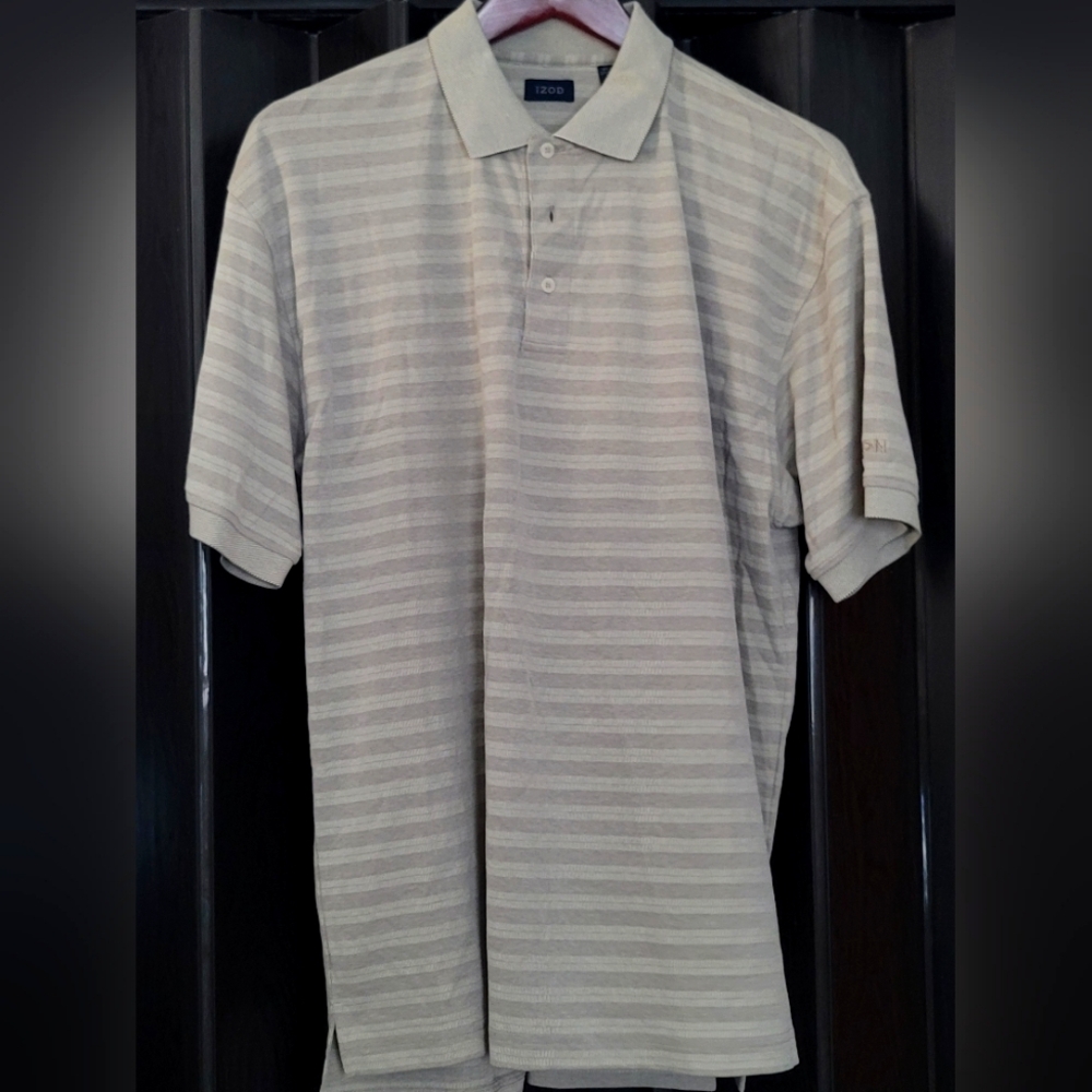 Izod Shirt Pull Over Mens Shirt Short Sleeve MINT